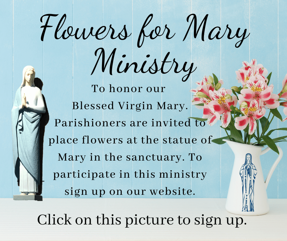 Flowers For Mary At Holy Rosary Website