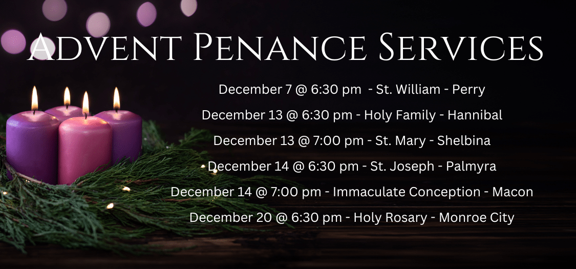 Area Advent Penance Services | Holy Rosary Catholic Church