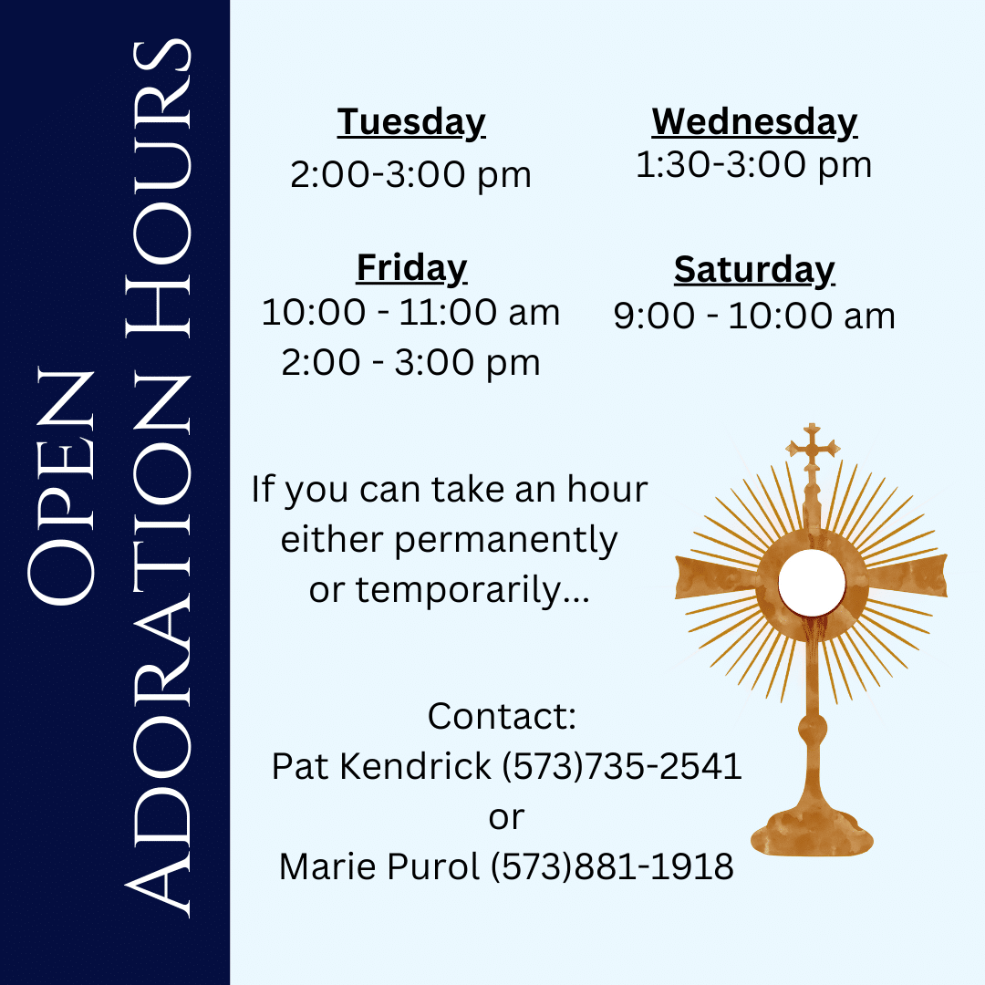 Open Adoration Hours 123