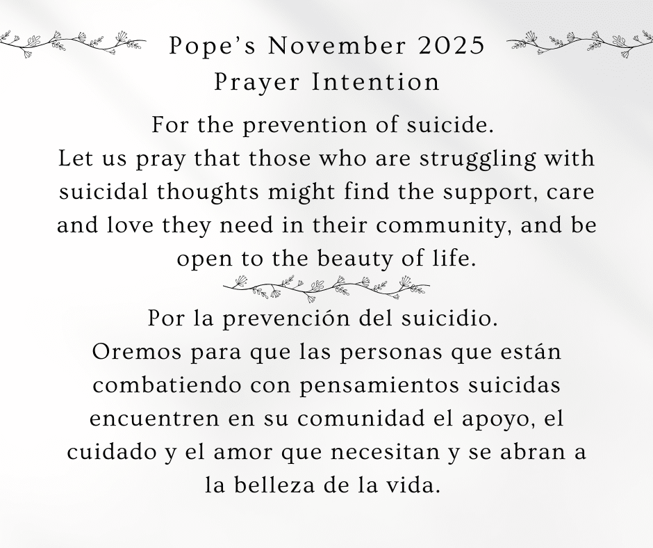 Pope’s November 2025 Prayer Intention